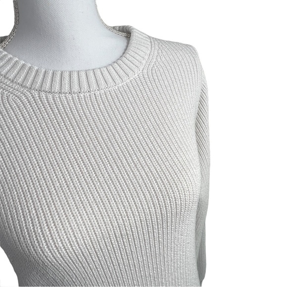 Athleta West End Tunic Sweater Slit side belt White/Ivory Size S - Picture 7 of 14